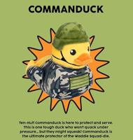 Fuzzyard duck commanduck pluche - thumbnail