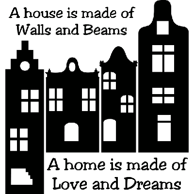 A House is - Muursticker