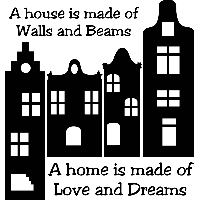 A House is - Muursticker - thumbnail