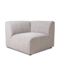 HKliving Jax bank Left End Sneak Light Grey - thumbnail