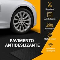 Tapijt Exma Zwart Natuurlijk rubber 1 x 10 m Diamant - thumbnail