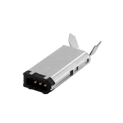 econ connect FWS6L FireWire stekker 6p soldeerdop Zwart 1 stuk(s)