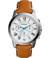 Horlogeband Fossil FS5060 Leder Lichtbruin 22mm - thumbnail