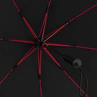 IMPLIVA ST-12-RED paraplu Zwart, Rood Glasvezel Polyester Volledig formaat - thumbnail