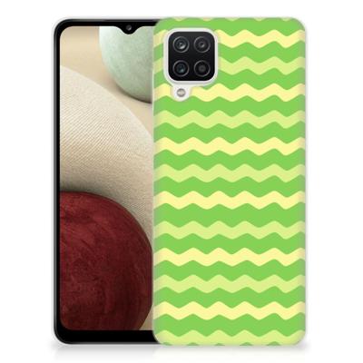 Samsung Galaxy A12 | TPU bumper | Waves Green Samsung Galaxy A12 | TPU bumper | Waves Green