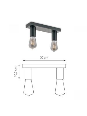 Home sweet home nitro opbouwspot 2L zwart Home sweet home nitro opbouwspot 2L zwart