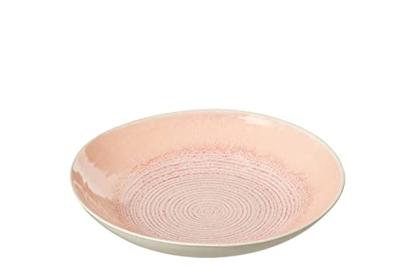 J-Line bord Diep Lara - porselein - zalm - 4 stuks J-Line bord Diep Lara - porselein - zalm - 4 stuks