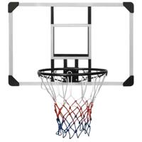 VidaXL Basketbalbord 90x60x2,5 cm polycarbonaat transparant - thumbnail