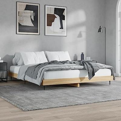 Bedframe zonder matras hout sonoma eikenkleurig 120x200 cm