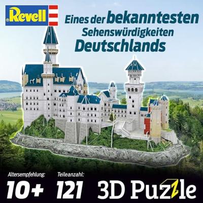 Revell 3d puzzel bouwpakket neuschwanstein castle - 121dlg. Revell 3d puzzel bouwpakket neuschwanstein castle - 121dlg.