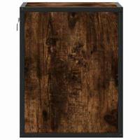 Nachtkastje wandgemonteerd 40x31x39,5 cm gerookt eikenkleurig - thumbnail