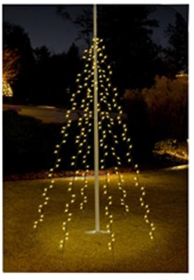 Lichtgordijn LED Zwart Warm wit