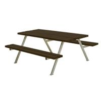 Picknicktafel Tuin Alpha Zwart - thumbnail