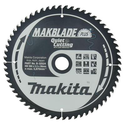 Makita Afkortzaagblad voor Hout | Makblade-Plus | Ø 260mm Asgat 30mm 60T - B-32524