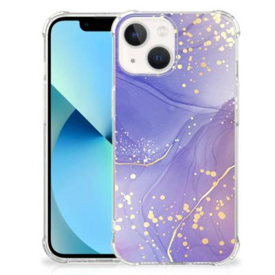 Back Cover voor iPhone 13 mini Watercolor Paars Back Cover voor iPhone 13 mini Watercolor Paars