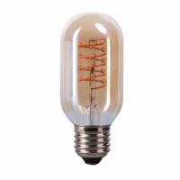 LED E27-T45 Filament 4 Watt - 2700K - Curved - Dimbaar - Amber - thumbnail