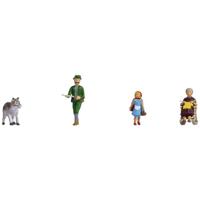 NOCH 15805 H0 Roodkapje en de boze wolf figuren Geverfd - thumbnail