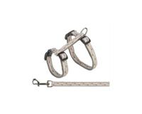 TRIXIE KATTENTUIG MET RIEM GRIJS / ROZE 27-45 CM/13 MM 120 CM - thumbnail