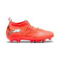 PUMA Future 9 Match Gras / Kunstgras Voetbalschoenen (MG) Kids Felrood Zilver Zwart - thumbnail