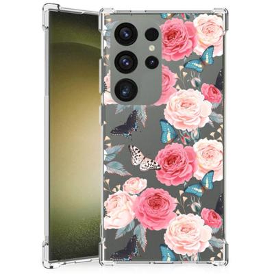 Samsung Galaxy S24 Ultra Case Butterfly Roses Samsung Galaxy S24 Ultra Case Butterfly Roses