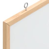 Magnetisch whiteboard met massief grenenhouten frame 100x55 cm - thumbnail