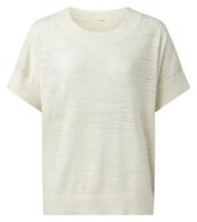 Crew neck knit sweater bleached sand - thumbnail