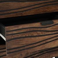 Nachtkastje Walnotenhout 50 x 33 x 60 cm massief mangohout - thumbnail