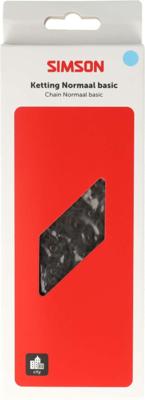 Ketting single speed Simson Basic 1/2"x 1/8" 112 schakels - zilver