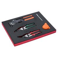 Bahco Foaminlay Fit&Go 2/3 blikschaar | klinknagelpistool en rolbandmaat - 5-delig - FF1F5002 - thumbnail