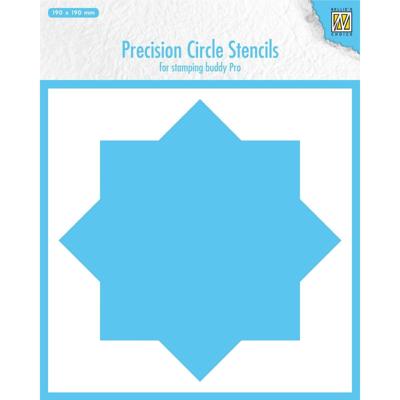 Nellie's Choice • precision circle stencils 8-point circle 20x20cm