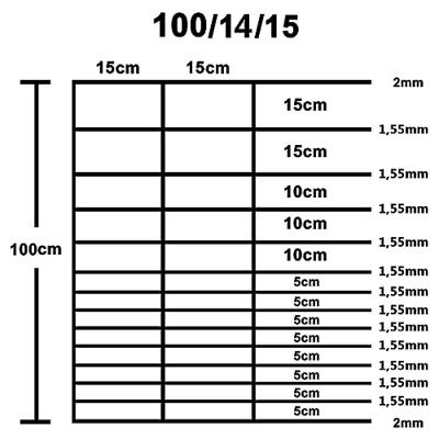 VidaXL Hek 50x1 m gegalvaniseerd staal zilverkleurig