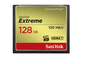SanDisk CF 128GB Extreme 120MB/sec