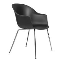 Gubi Bat eetkamerstoel chroom Black - thumbnail