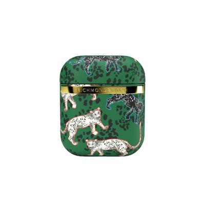 Richmond & Finch Freedom Series Apple Airpod Green Leopard/Gold