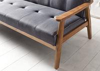 Artistiq Slaapbank 'Lilly' kleur Donkergrijs - thumbnail