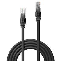 LINDY 48082 RJ45 Netwerkkabel, patchkabel CAT 6 U/UTP 10.00 m Zwart Met anti-kniktule, Verdraaide paren, Vergulde steekcontacten, Onafgeschermd 1 stuk(s) - thumbnail