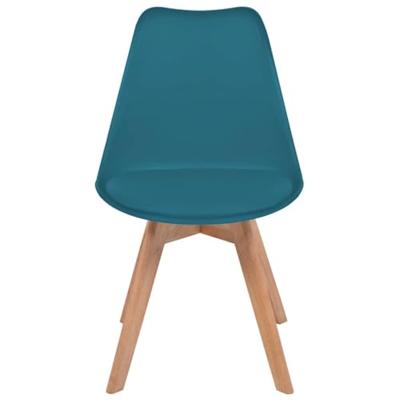 Eetkamerstoelen 4 st kunststof turquoise