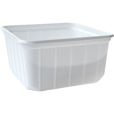 Bak | PS | 500ml | 114x114x58mm | wit | 500 stuks