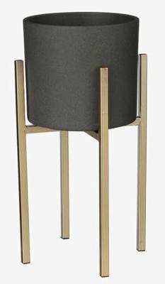 Era pot rond donkergrijs mat h14,5xd17,5 cm Mica Decorations - Mica decorations Era pot rond donkergrijs mat h14,5xd17,5 cm Mica Decorations - Mica decorations