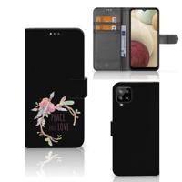 Samsung Galaxy A12 Leuk Hoesje Boho Text - thumbnail