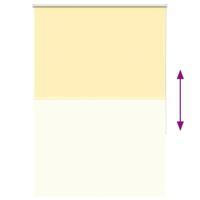 VidaXL Rolgordijn verduisterend 100x130cm stofbreedte 95,7cm geel - thumbnail