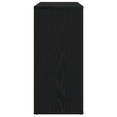 Dressoir 91x29,5x65 cm spaanplaat zwart eikenkleurig