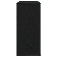 Dressoir 91x29,5x65 cm spaanplaat zwart eikenkleurig - thumbnail