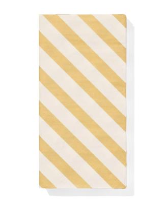 HEMA Servetten gouden streep 40x40cm - 12 stuks