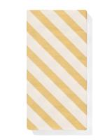 HEMA Servetten gouden streep 40x40cm - 12 stuks - thumbnail