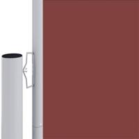 Windscherm uittrekbaar 140x1000 cm bruin - thumbnail