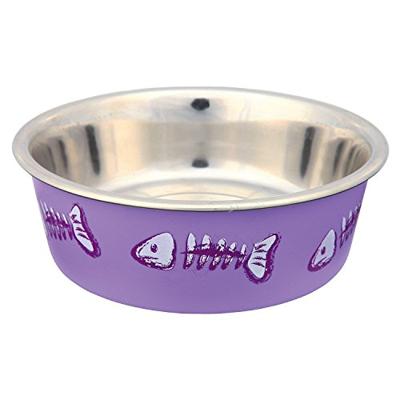TRIXIE VOERBAK / WATERBAK VISGRAAT RVS / KUNSTSTOF / RUBBER ASSORTI 12 CM 250 ML 4 ST - thumbnail