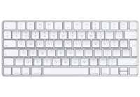 Apple MLA22 toetsenbord Bluetooth QWERTY Nederlands Zilver, Wit - thumbnail