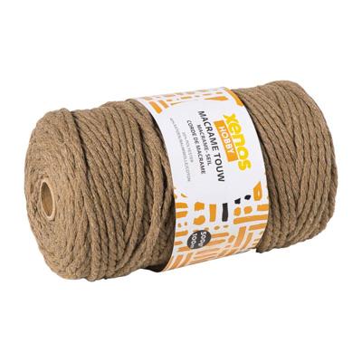 Garen macramé - bruin - 500 gram - 100 meter