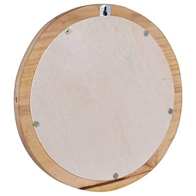 VidaXL Wandspiegel rond 40 cm teakhout